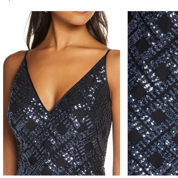 Eliza J Sequin Sleeveless Trumpet Gown, size 4, great condition - Picture 3 of 4